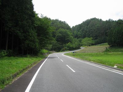 加茂広域農道 豊田市綾渡町