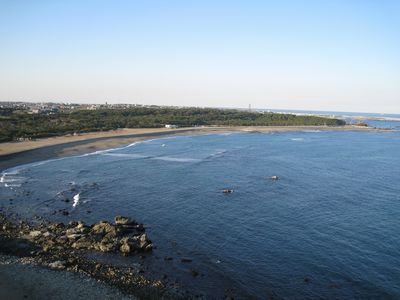 犬吠埼灯台より望む君ヶ浜