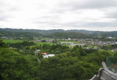 大多喜城より望む北方向