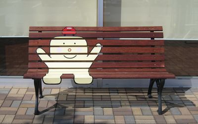 来島海峡サービスエリア わたる君ベンチ