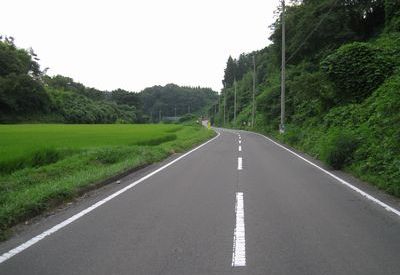 安達広域農道 二本松市上川崎