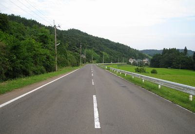 福島西部広域農道 福島市山田