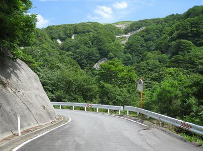 国道399号 山形県高畠町 鳩峰峠の西