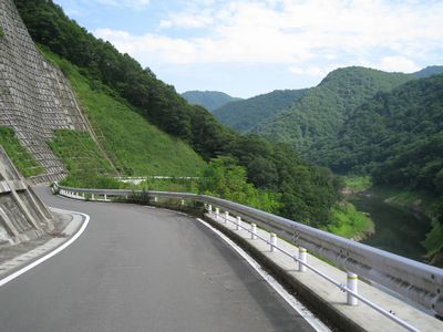 国道399号 福島市 茂庭っ湖上流