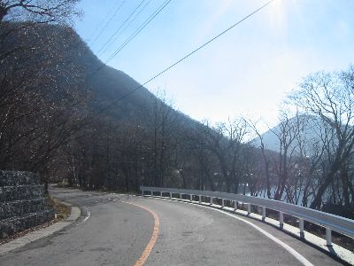 群馬県道251号沼田赤城線・赤城道路 大沼へ