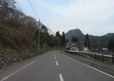 群馬県道55号 中之条草津線 大岩付近