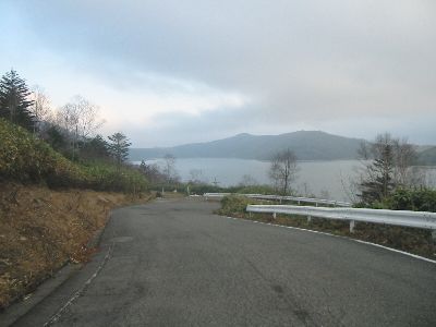 国道405号 六合村入山 野反湖終点手前