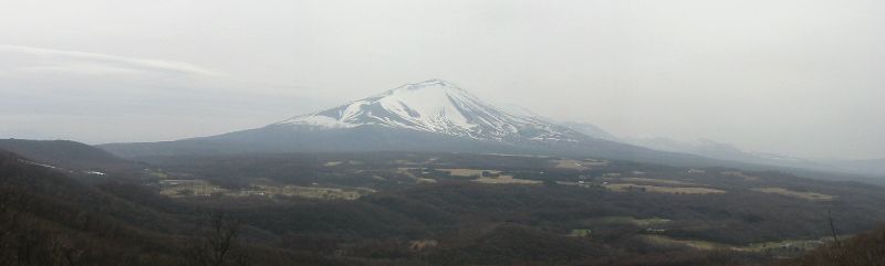 二度上峠より望む浅間山