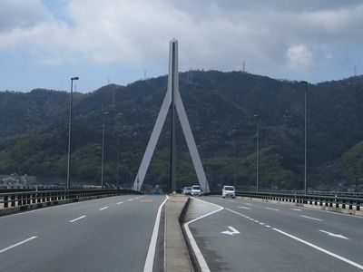 芦田川大橋 東端横断歩道より