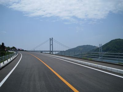 安芸灘とびしま海道 豊島大橋につづく広島県道356号豊浜蒲刈線