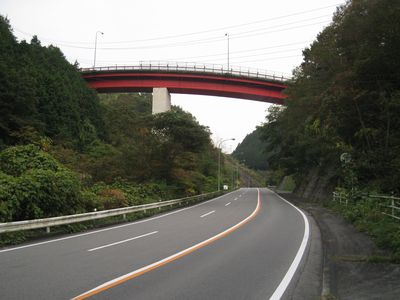 国道182号 油木大橋 橋の下 北側から