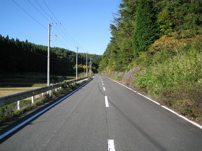 グリーンふるさとライン・県北東部広域農道 日立市十王町高原