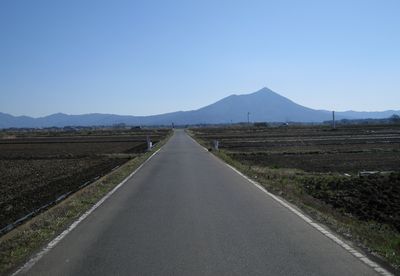 筑西市梶内の道