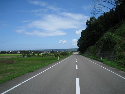 羽咋広域農道 宝達志水町杉野屋