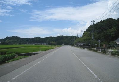 珠洲道路 珠洲東部農免農道 珠洲市上戸町南方