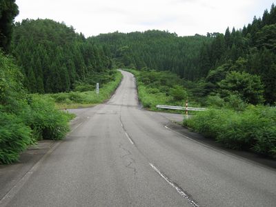 輪島広域農道 輪島市三井町中