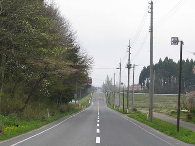 胆沢広域農道 奥州市胆沢区小山