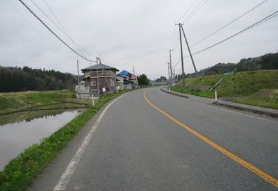 岩手県道283号衣川前沢線 奥州市前沢区中屋敷