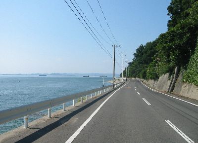 香川県道16号高松王越坂出線 坂出市大屋冨町