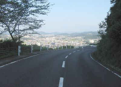 屋島ドライブウェイ 源平屋島古戦場展望所付近