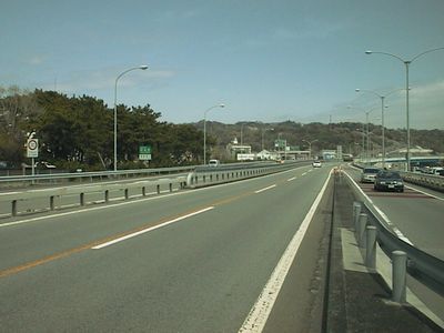西湘バイパス 西湘パーキングエリア下り前