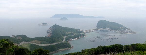 大堂山展望台より望む柏島・沖の島