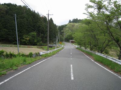 京都府道26号丹波三和線 京丹波町水呑