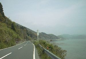 国道178号 日置の先