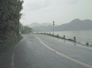 国道178号 久見浜湾沿い