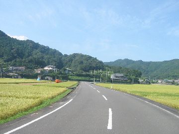 オレンジロードの先の道 飯盛付近