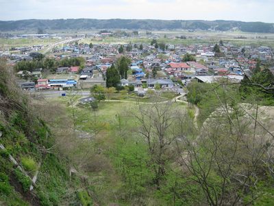 岩出山城跡 城山公園より 岩出山市街