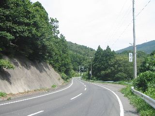 宮城県道2号 石巻鮎川線 大原付近