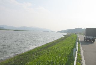 国道398号 北上川河口