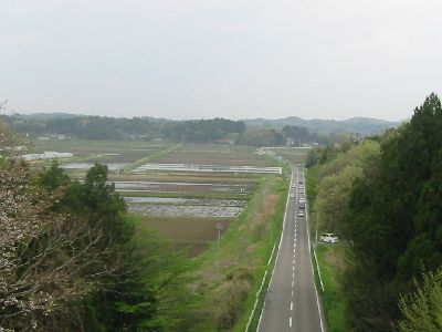 隈西広域農道 角田市稲置