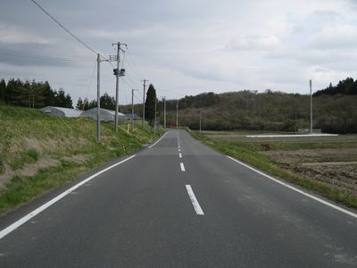 栗原西部広域農道 栗原市栗原芋埣
