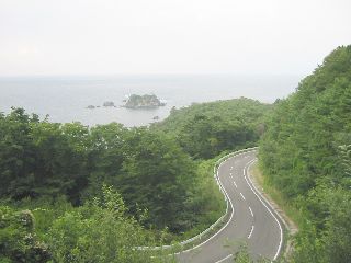 峠崎自然公園への道