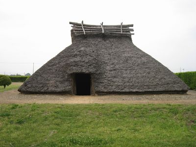 平出遺跡公園 古代の農村 古墳時代の竪穴住居