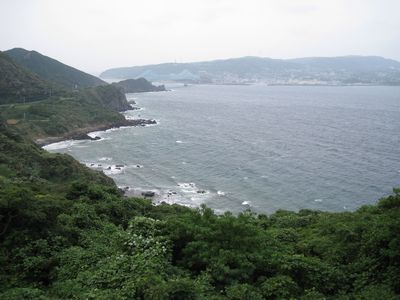 長崎県道19号平戸田平線 平戸市主師町より 生月島・生月大橋