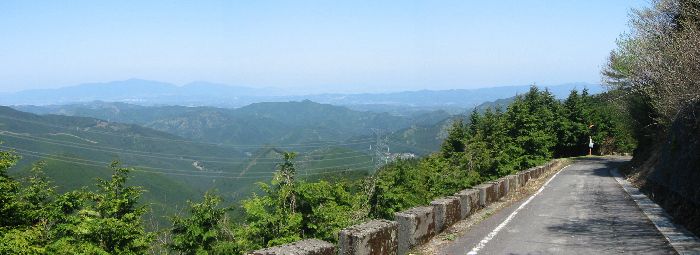 奈良県道48号洞川下市線 小南峠付近