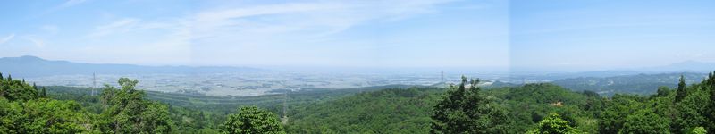 ふるさと並木道の展望所より 高田平野