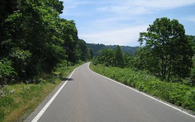 新潟県道198号青柳高田線 上越市清里区東戸野