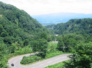 新潟県道39号 妙高高原公園線 燕温泉手前