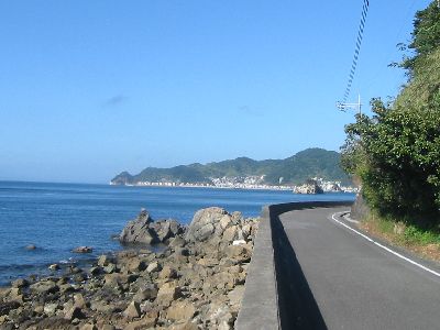 大分県道611号四浦日代線 津久見市狩床〜大元
