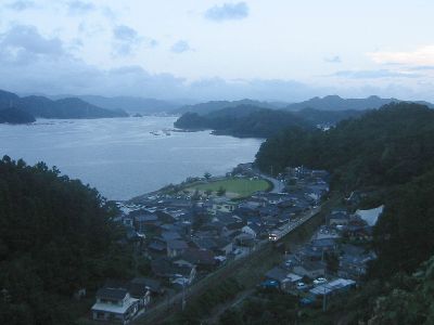 広域農道 県南第2地区より望む佐伯市二栄・大入島・彦島