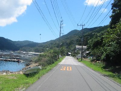 国道388号・日豊リアスライン 佐伯市蒲江 竹野浦河内