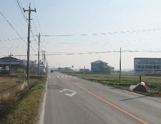 大里比企広域農道 熊谷市と大里町の境付近