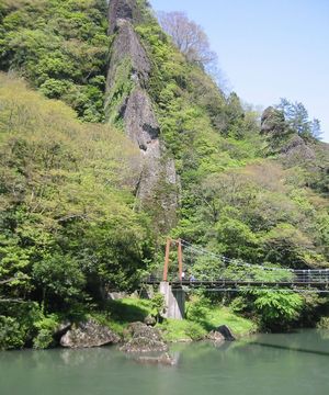 立久恵峡の不老橋