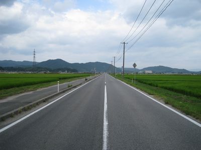 出雲東部広域農道 安来市利弘町