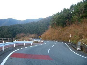 静岡県道18号 修善寺戸田線 戸田峠の西