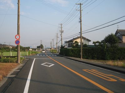静岡県道386号小笠掛川線 菊川市下内田